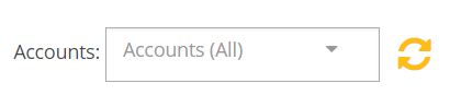 The account selector for a query